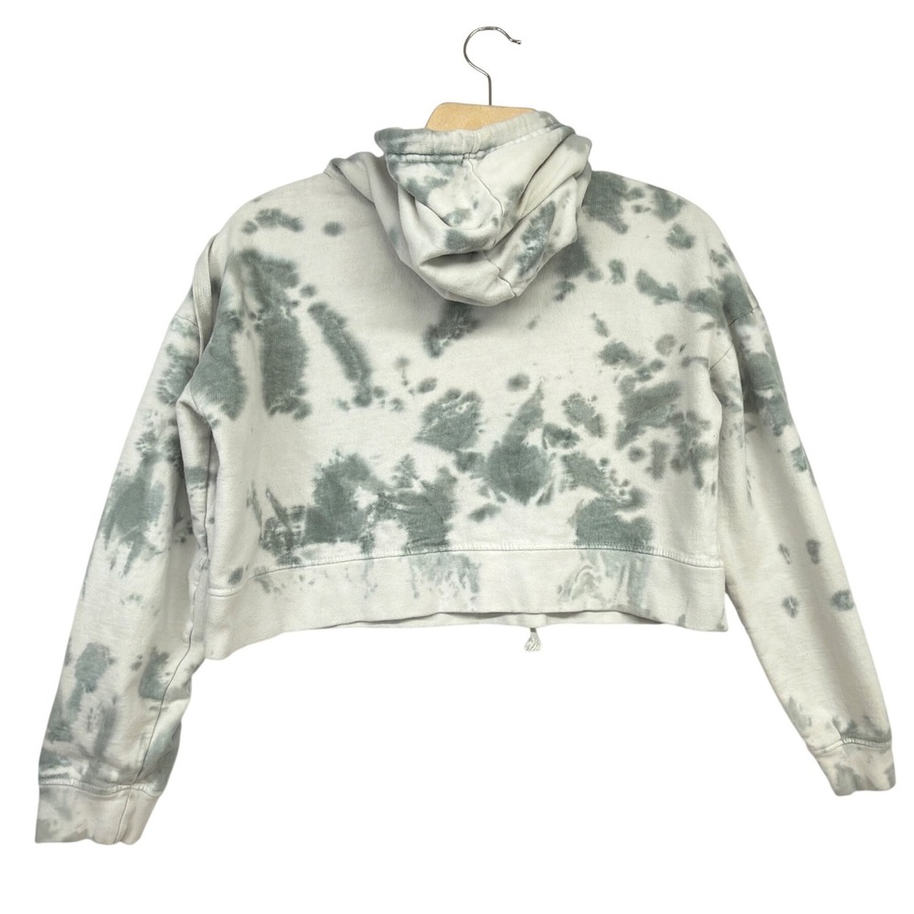 AC/DC High Voltage Rock N Roll Cropped Hoodie Tie Dye Women's M - Picture 2 of 4